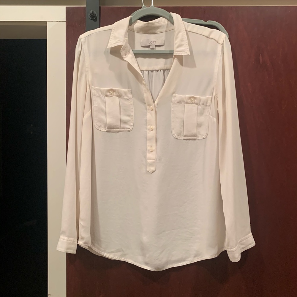 Loft Cream Blouse